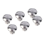 10Pcs Round Stainless Steel Cabinet Knobs Drawer Handles Cupboard Accessories
