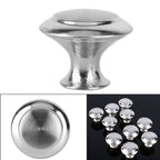 10Pcs Round Stainless Steel Cabinet Knobs Drawer Handles Cupboard Accessories
