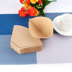 100x Unbleached Coffee Filter Papers Cones Cups Brewer Espresso Strainer Dripper