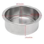 Stainless Steel Coffee 2 Cup Pressurized Filter Basket Strainer
