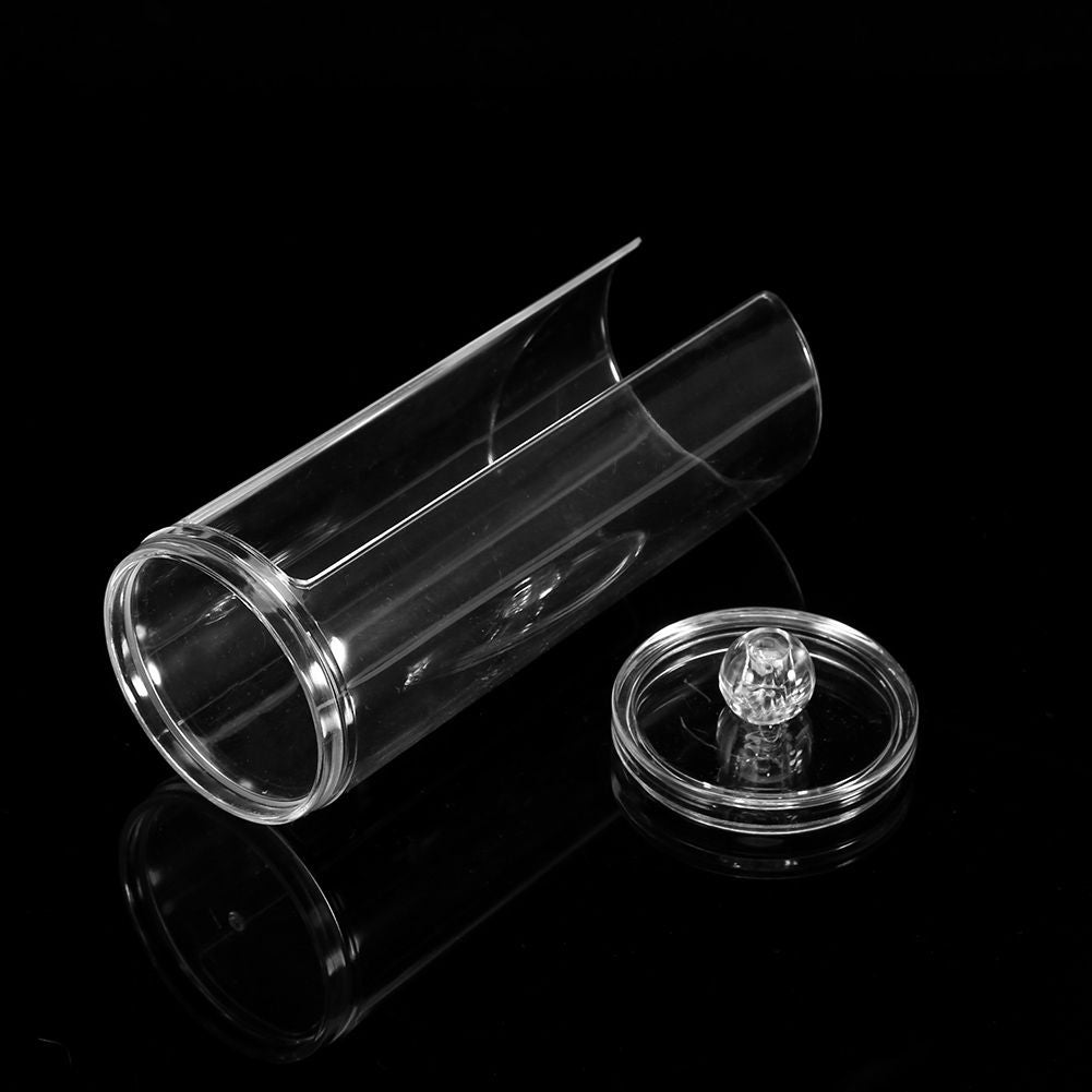 Acrylic Makeup Cotton Pads Box Cases Holder Cosmetic Organizer Storage Container
