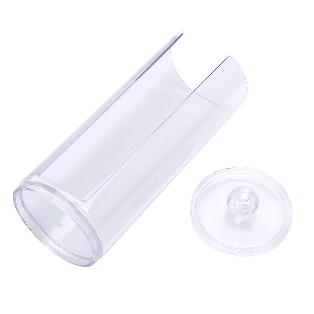 Acrylic Makeup Cotton Pads Box Cases Holder Cosmetic Organizer Storage Container