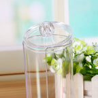 Acrylic Makeup Cotton Pads Box Cases Holder Cosmetic Organizer Storage Container