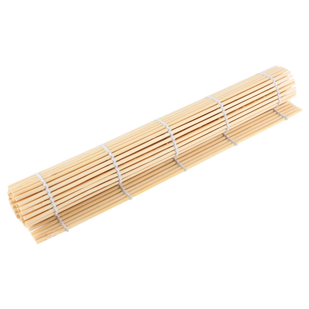 DIY Sushi Rolling Maker Roller Bamboo Material Mat Maker And A Rice Paddle Set
