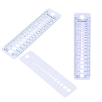 Plastic Knitting Needle Gauge Ruler Inch cm Sewing Tools US UK Canada Sizes 2-10mm