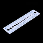 Plastic Knitting Needle Gauge Ruler Inch cm Sewing Tools US UK Canada Sizes 2-10mm