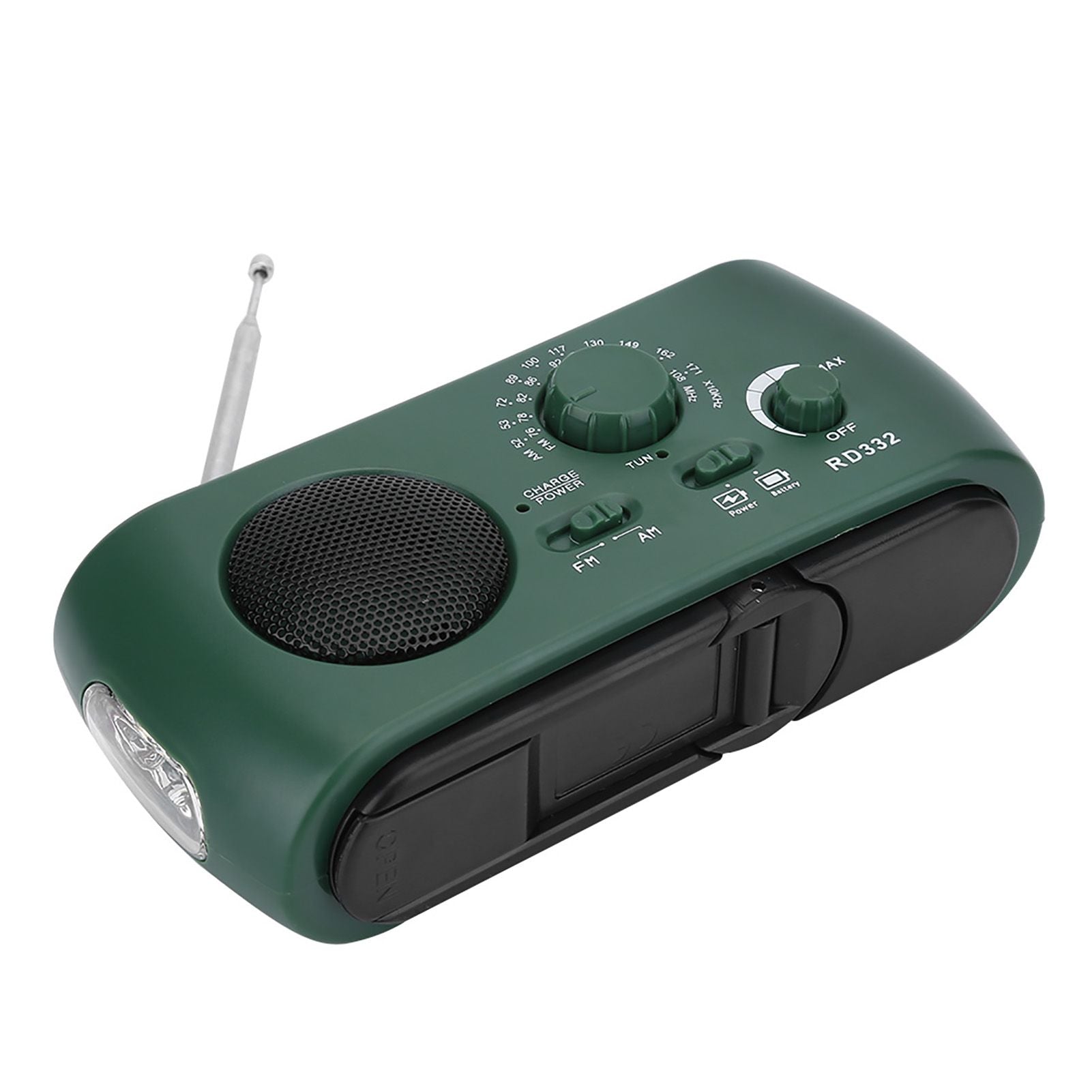Solar Hand Crank AM/FM Radio with LED Flashlight Emergency Phone Charger