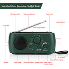 Solar Hand Crank AM/FM Radio with LED Flashlight Emergency Phone Charger