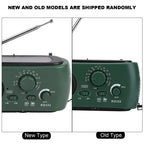 Solar Hand Crank AM/FM Radio with LED Flashlight Emergency Phone Charger