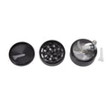 4 Layers Hand Crank Spices Grinder Zinc Alloy 60mm Manual Spice Grinder with Filter