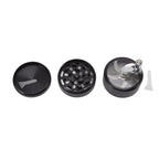 4 Layers Hand Crank Spices Grinder Zinc Alloy 60mm Manual Spice Grinder with Filter