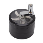 4 Layers Hand Crank Spices Grinder Zinc Alloy 60mm Manual Spice Grinder with Filter