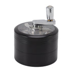 4 Layers Hand Crank Spices Grinder Zinc Alloy 60mm Manual Spice Grinder with Filter