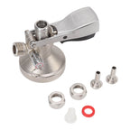G Type Beer Keg Coupler Stainless Steel Probe Brass Body Triangular Beer Dispenser Accessory for Bar Party