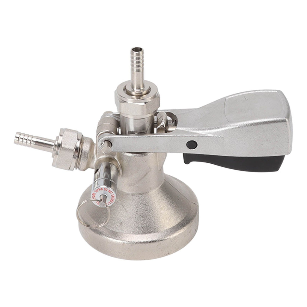 G Type Beer Keg Coupler Stainless Steel Probe Brass Body Triangular Beer Dispenser Accessory for Bar Party