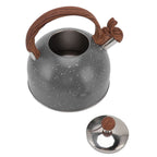 Whistling Kettle 2.5L Capacity Stainless Steel Stovetop Teapot for Water Boiling Grey