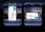 A6 Magnetic Dual Mode Wireless Car Charger Mount for iPhone Samsung Android Phones，orange