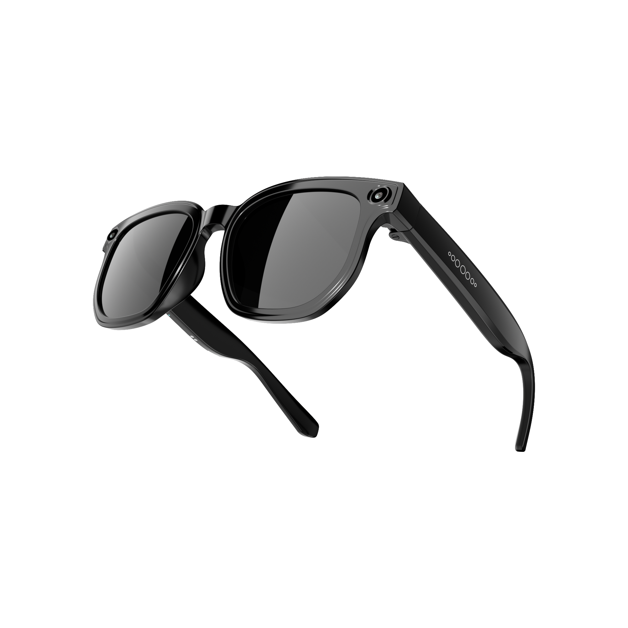 Dth03 AI Smart Sunglasses, UV400 Protection Bluetooth Call Audio Glasses，black