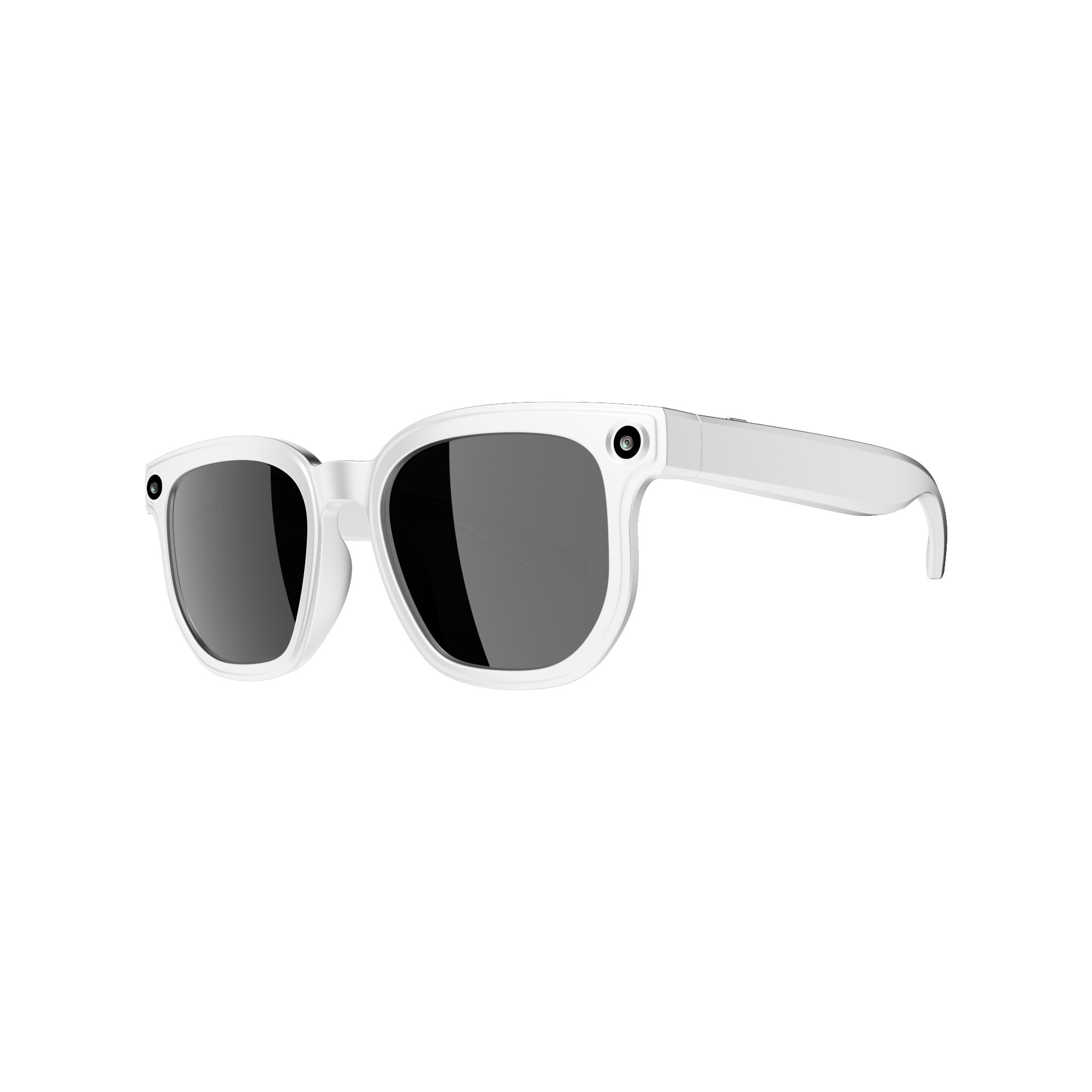Dth03 AI Smart Sunglasses, UV400 Protection Bluetooth Call Audio Glasses，white