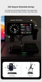 OC22 5-in-1 Wireless Charging Stand Multi Device Fast Charging Dock，black