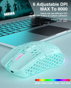 SOLAKAKA SM600 Honeycomb Shell Gaming Mouse Wireless,green