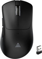 SOLAKAKA SM805 Tri-Mode Lightweight Wireless Gaming Mouse, 24000 DPI with Two Side Buttons，black