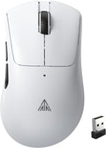 SOLAKAKA SM805 Tri-Mode Lightweight Wireless Gaming Mouse, 24000 DPI with Two Side Buttons，white