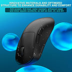 SOLAKAKA SM850 Ergonomic Tri-Mode Wireless RGB Gaming Mouse，black
