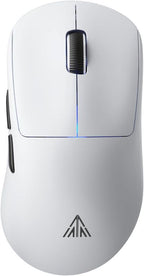 SOLAKAKA SM850 Ergonomic Tri-Mode Wireless RGB Gaming Mouse，white