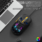 SOLAKAKA SM901 Gaming Mouse,13800DPI RGB Mouse with Programmable Buttons,53g Lightweight Wired Mouses for Gamer,Black