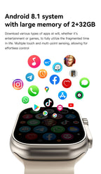 UltraAi3 5G Smart Watch, Retractable Rotating Camera，silver