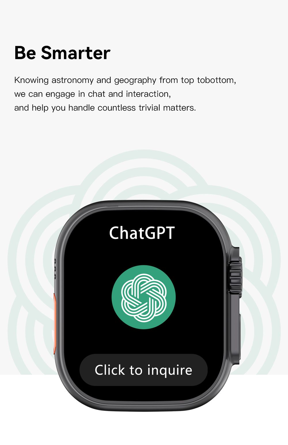 UltraAi3 5G Smart Watch, Retractable Rotating Camera，silver