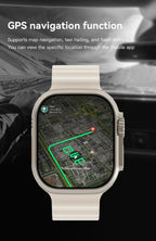 UltraAi3 5G Smart Watch, Retractable Rotating Camera，silver