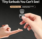 Y19 Mini Hidden Sleep Wireless Bluetooth Earbuds with LED Digital Display，green