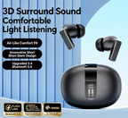 Y8 Bluetooth 6.0 Wireless Heavy Bass Earbuds ENC Noise Cancelling In Ear Headphones,black