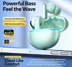 Y9 Wireless Bluetooth 6.0 Heavy Bass Earphones，green