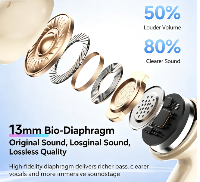 Y9 Wireless Bluetooth 6.0 Heavy Bass Earphones，pink