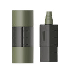 Multifunction Camping Spices Container Seasoning Bottle Spices Jar for Outdoor Camping BBQ with Leakproof Sealing Caps Army Green