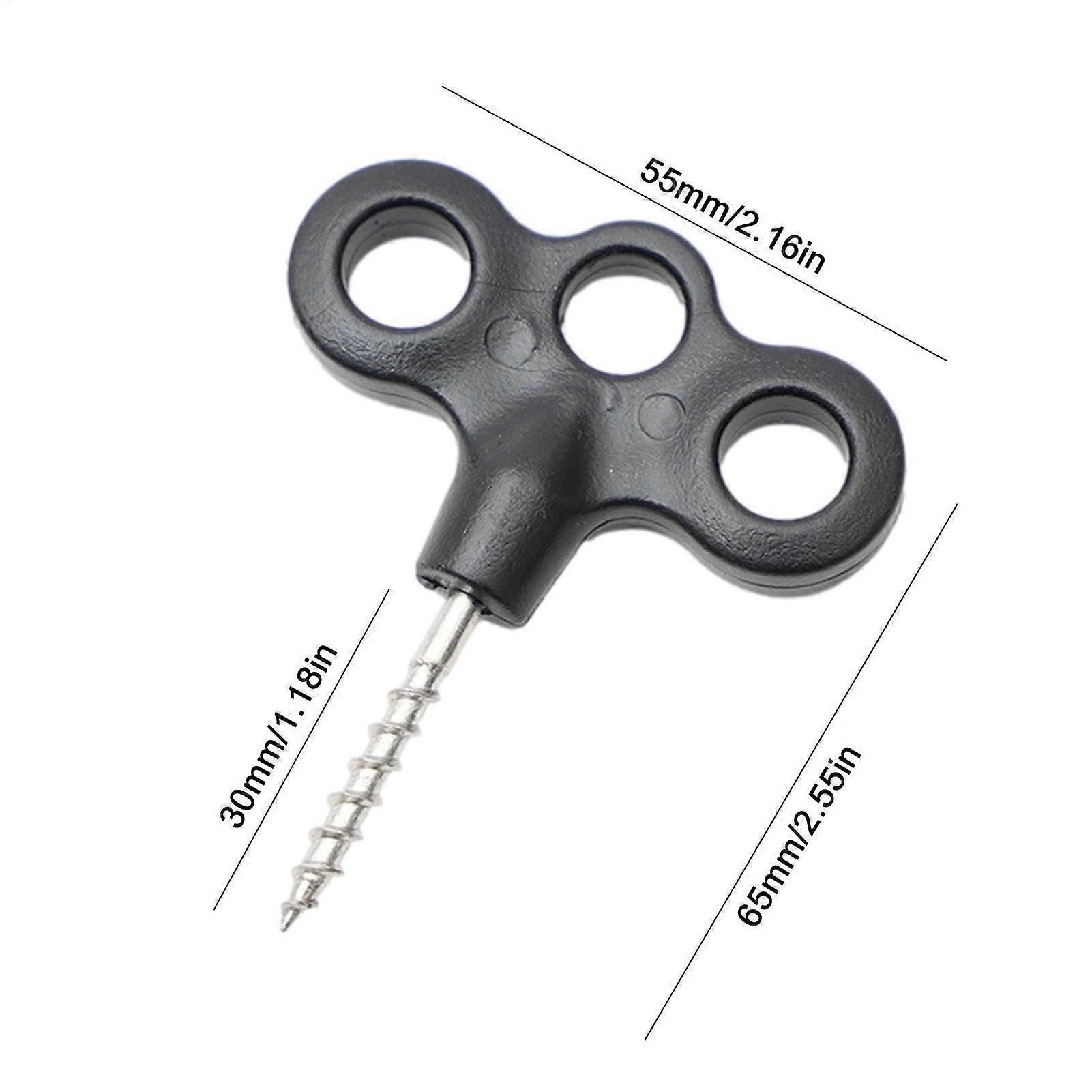 4pcs Camping Tent Stakes Screw‑In Metal Pegs, Lightweight Rust‑Resistant Windproof Stakes for Outdoor Use