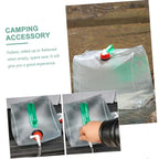 20L Camping Water Bag with Collapsible SpaceSaving Design, Wide Mouth Easy Fill, Reusable for Hiking and Travel