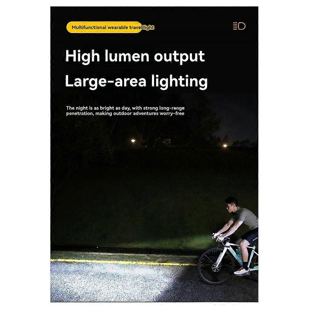 Rechargeable Wrist Mount LED Light for Outdoor Activities Waterproof IPX5 3 Modes & SOS Ideal for Camping Cycling Green
