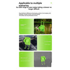 Outdoor Shower Kit Camping Shower Pump Full Screen Digital Display 7800mah Upgraded Low Noice Outdoors Shower Kit Green