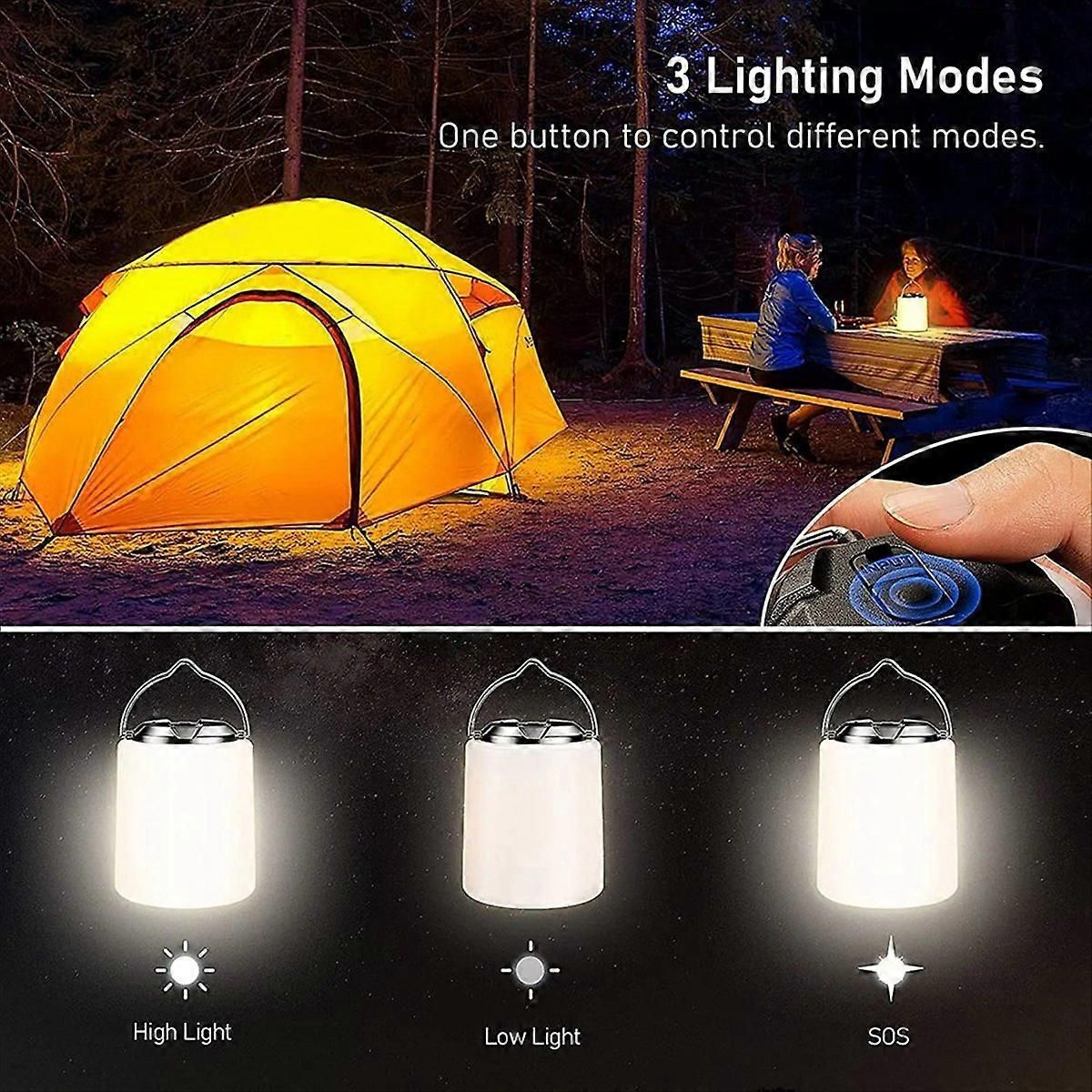 2600 mAh Outdoor Camping Lantern,Camping Hiking Emergency Waterproof Light