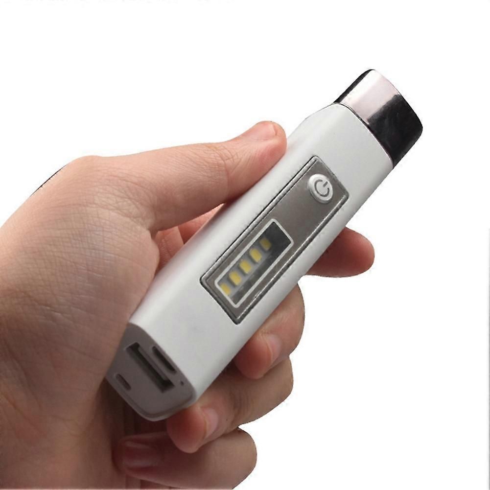 Outdoor Camping Emergency Small Portable Rechargeable Torch 18650 Lithium COB LED Flashlight Gold