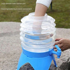 Outdoor Foldable Water Container Camping Folding Water Bucket 5.5L