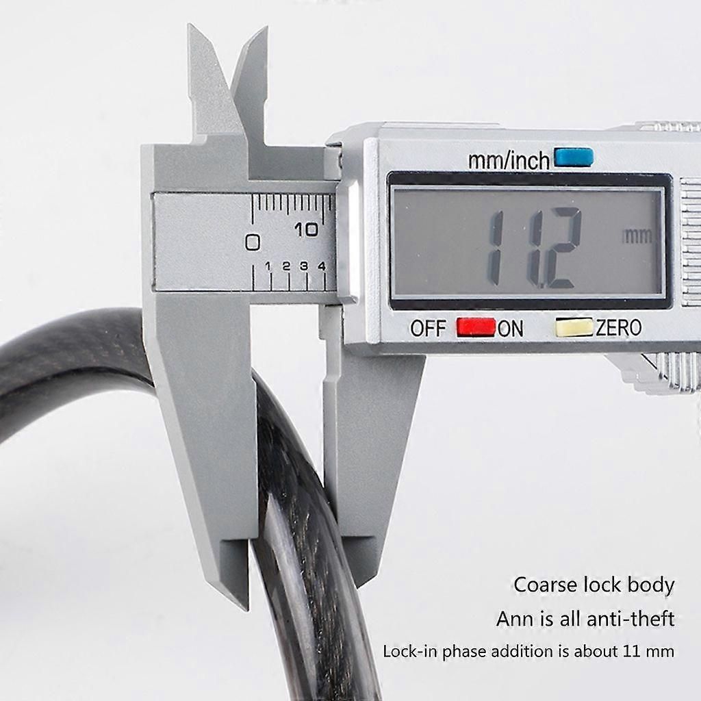 Bike Lock Cable 5Digits Resettable Combination Cable Lock, Bicycles Code Lock - Blue