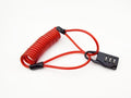 Anti-theft Motorcycle Cycling Scooter Bicycle Lock Cable Lock Helmet Lock - Red