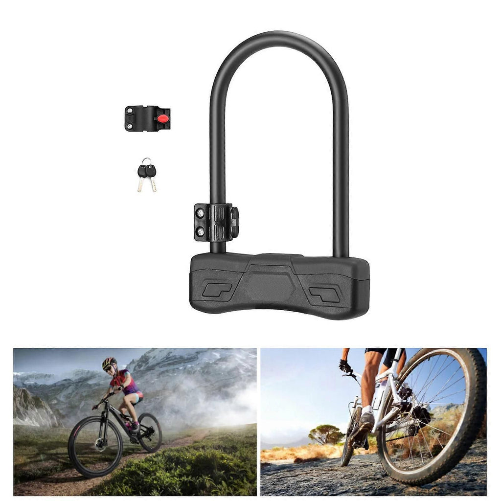 Durability Bike Lock Rusts Resistant Bicycles Lock Multifunction Key Lock for Various Cycling Enthusiasts -Orange
