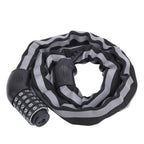 Reflective Black Keyless Bike Antitheft Coded Lock - Five Password Bicycle Cable Lock