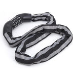 Reflective Black Keyless Bike Antitheft Coded Lock - Five Password Bicycle Cable Lock